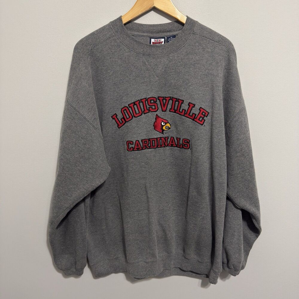 Vintage Varsity Athletic Louisville Cardinals Crewneck Sweatshirt Men’s Size XL